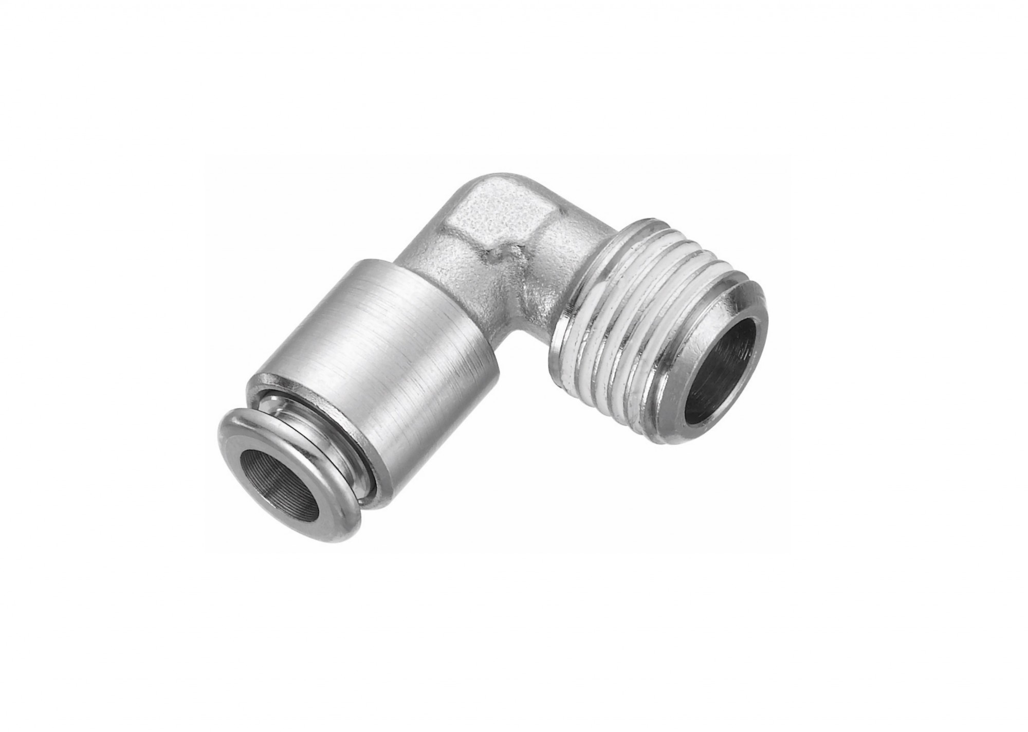 Raccord pneumatique instantané coudé 90° mâle conique 