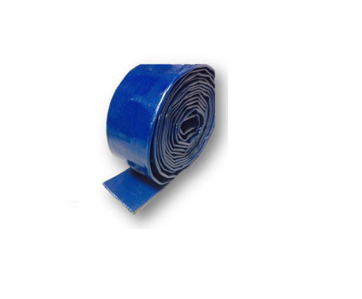 tuyau plat pvc bleu pour le refoulement d'eau flat
