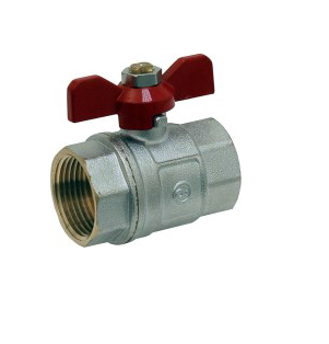 robinet à boisseau sphérique avec poignet papillon femelle femelle