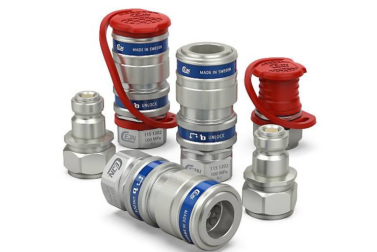 Raccords rapides CEJN pour application hydraulique très haute pression  série 115-100 MPa - Easyflex - Easyflex